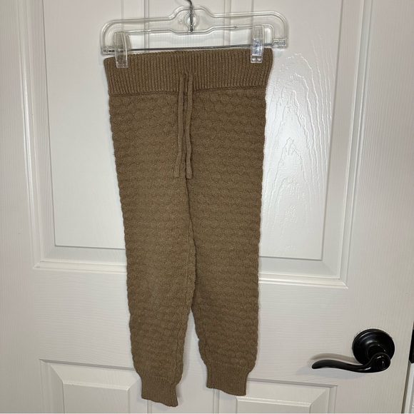 Jamie Kay Caramel Cream Tan Hope Knit Ruffle Top + Jogger Pant Set 4T Prairie - Picture 7 of 12